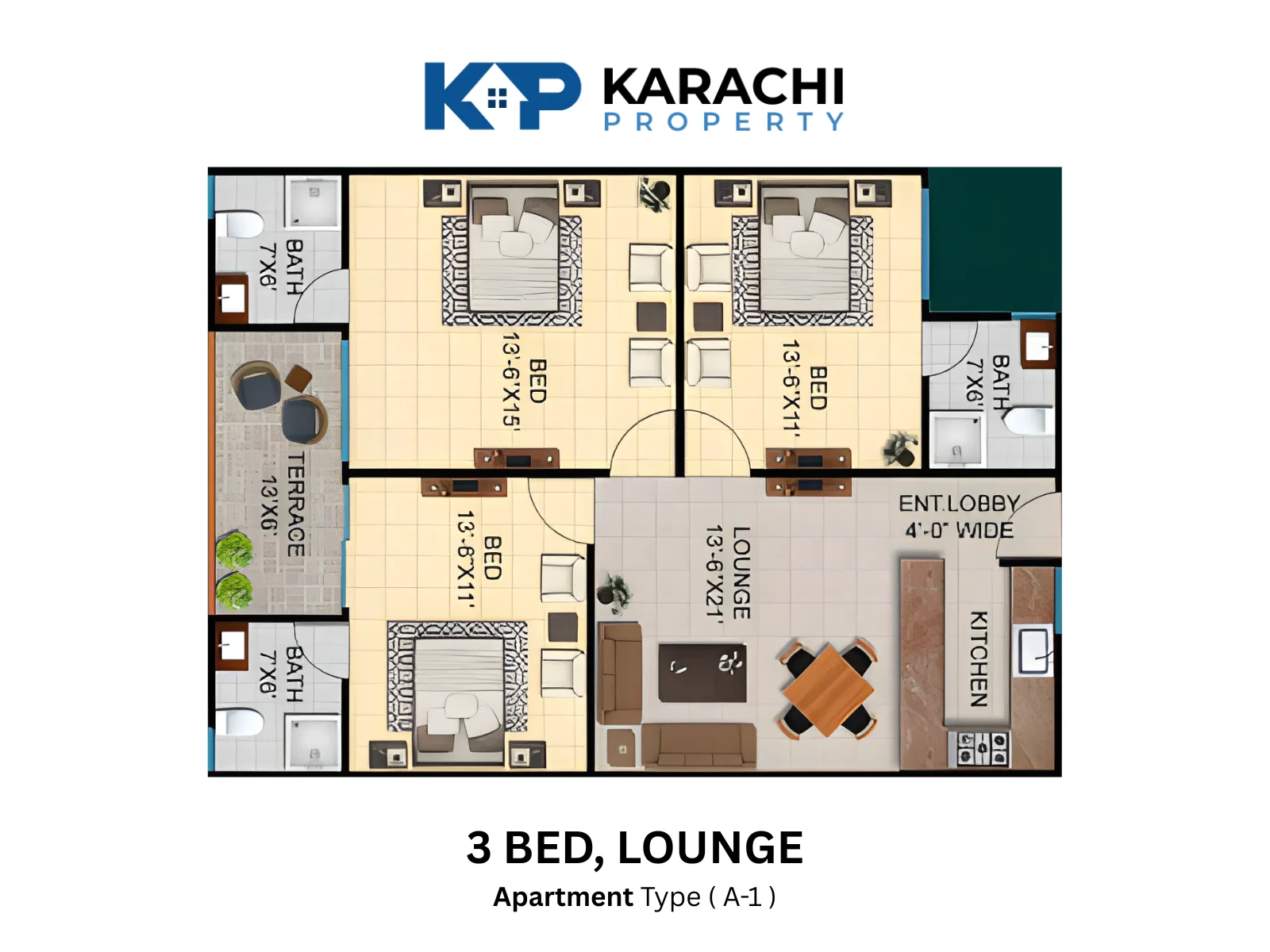Type A 1 - 3 Bed