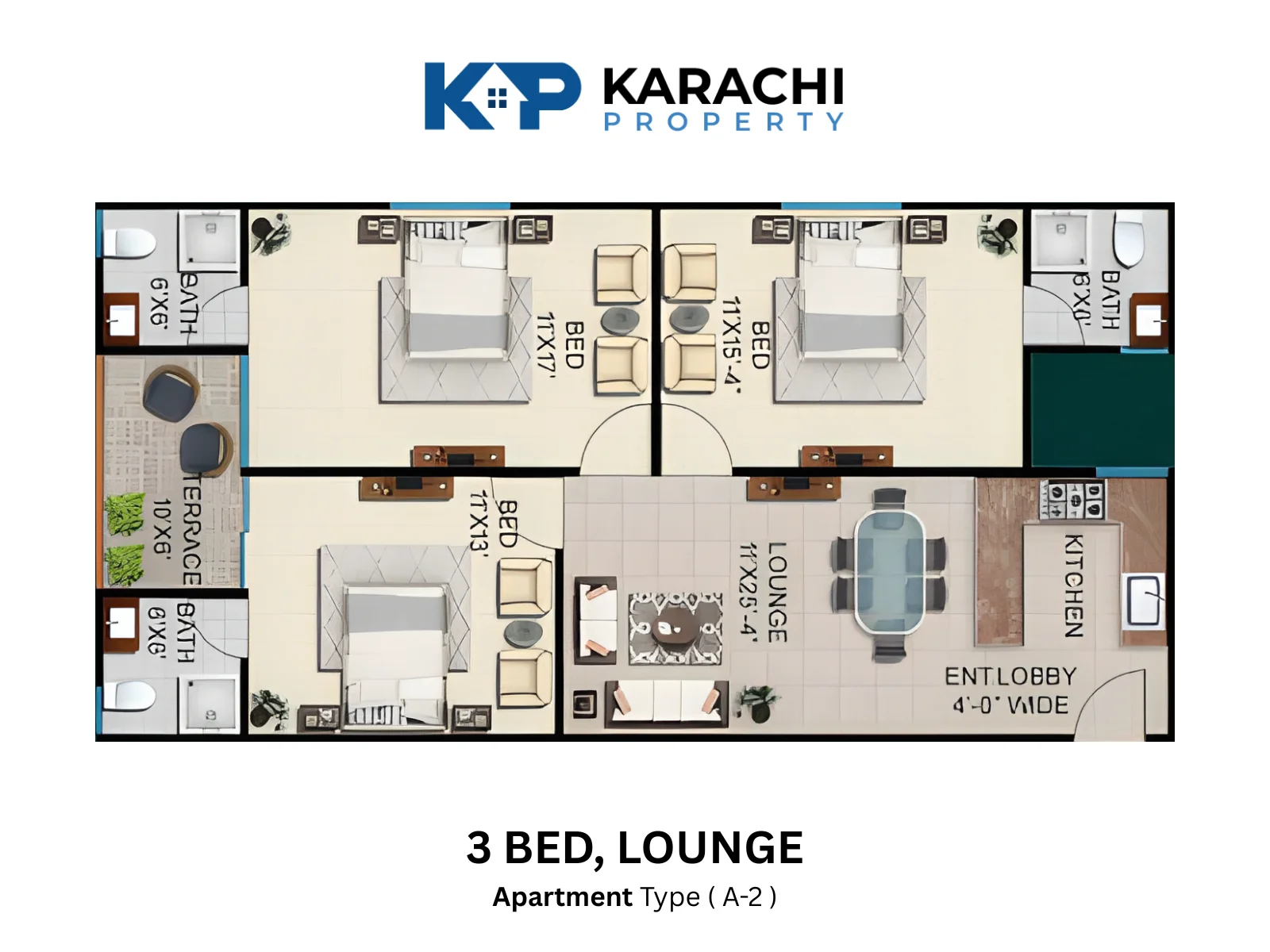 Type A 2 - 3 Bed
