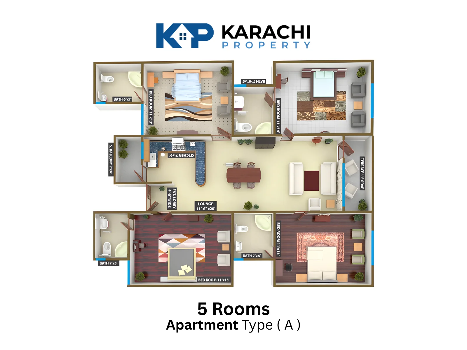 Type A 5 Rooms Apartment