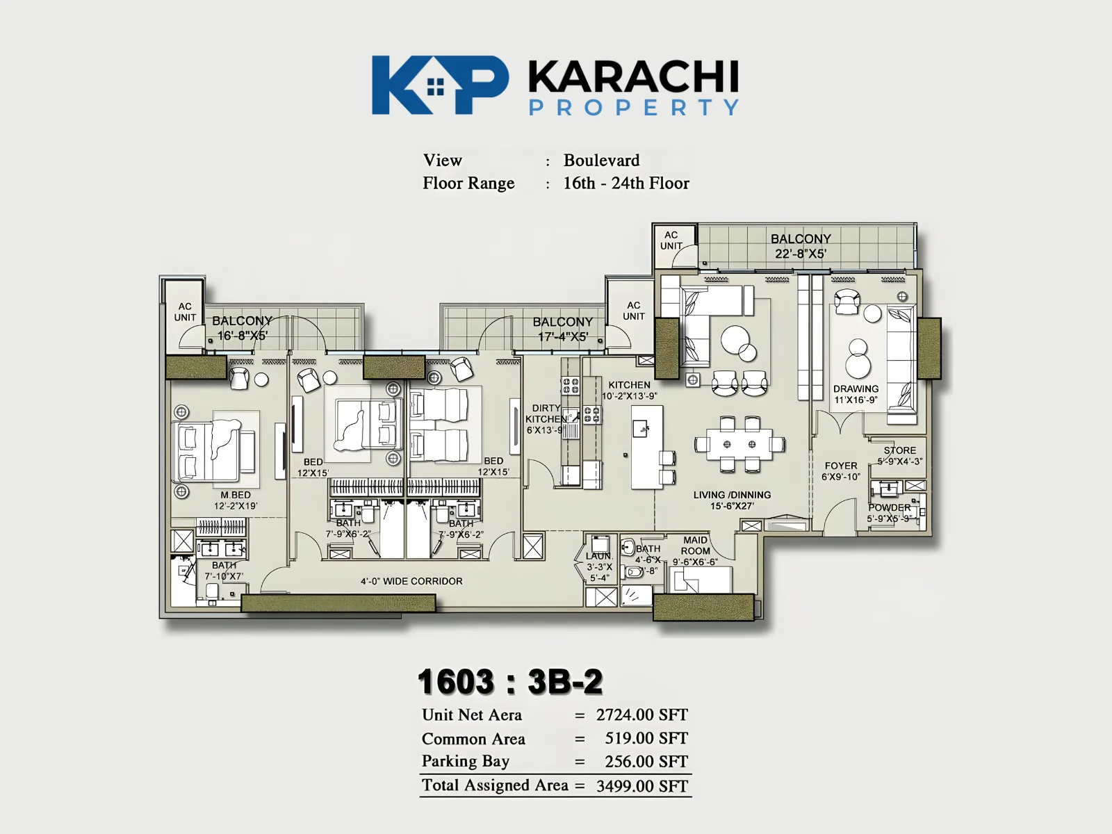 1603 - 3B-2 plan map