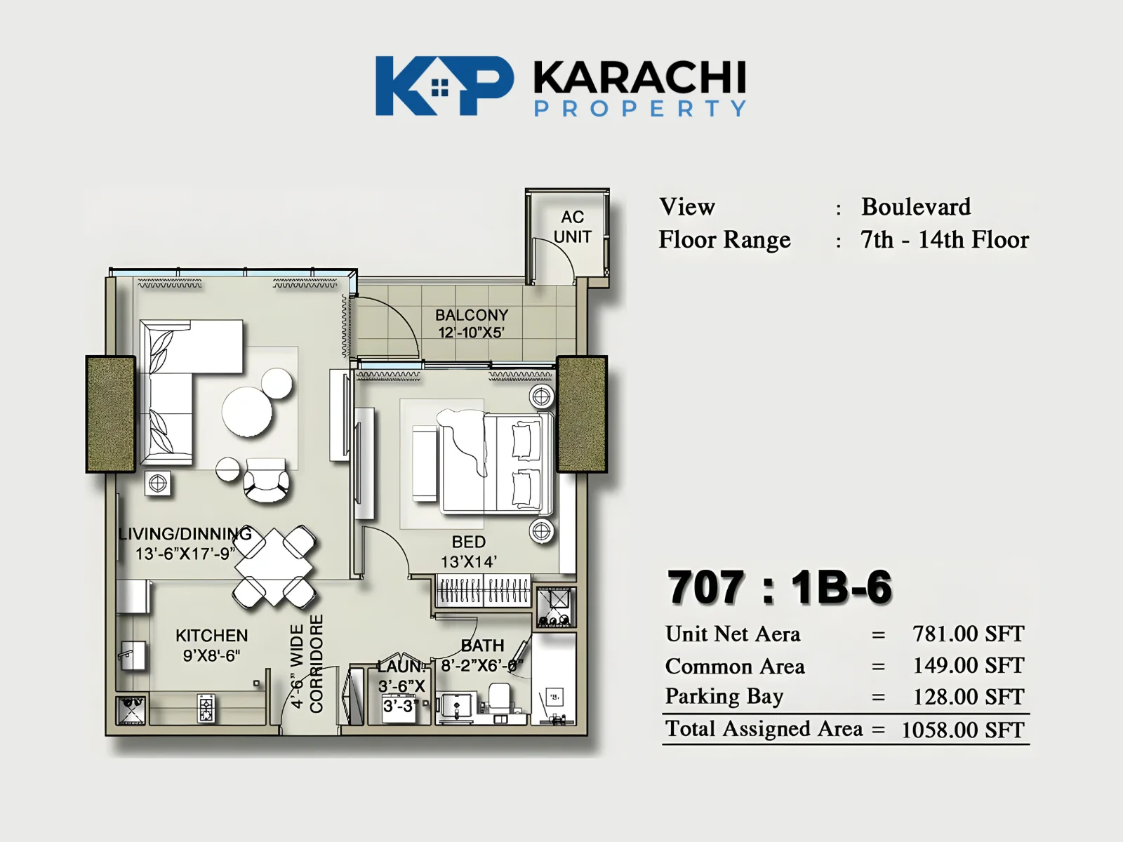 707 - 1B-6 plan map