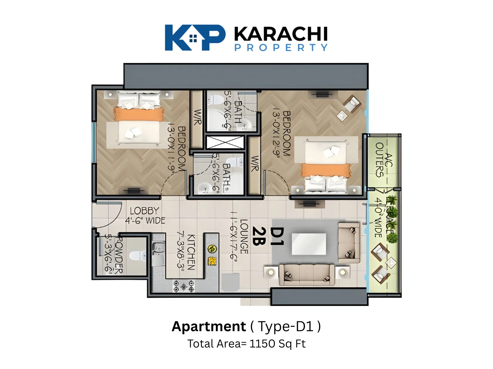 Type-D1 Apartment