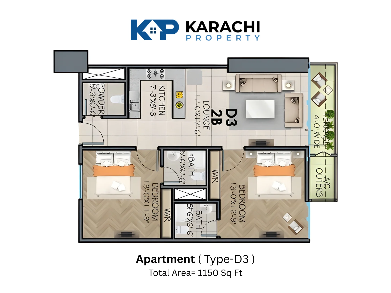 Type-D3 Apartment