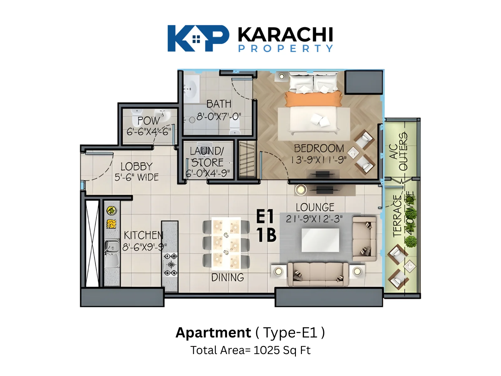 Type-E1 Apartment