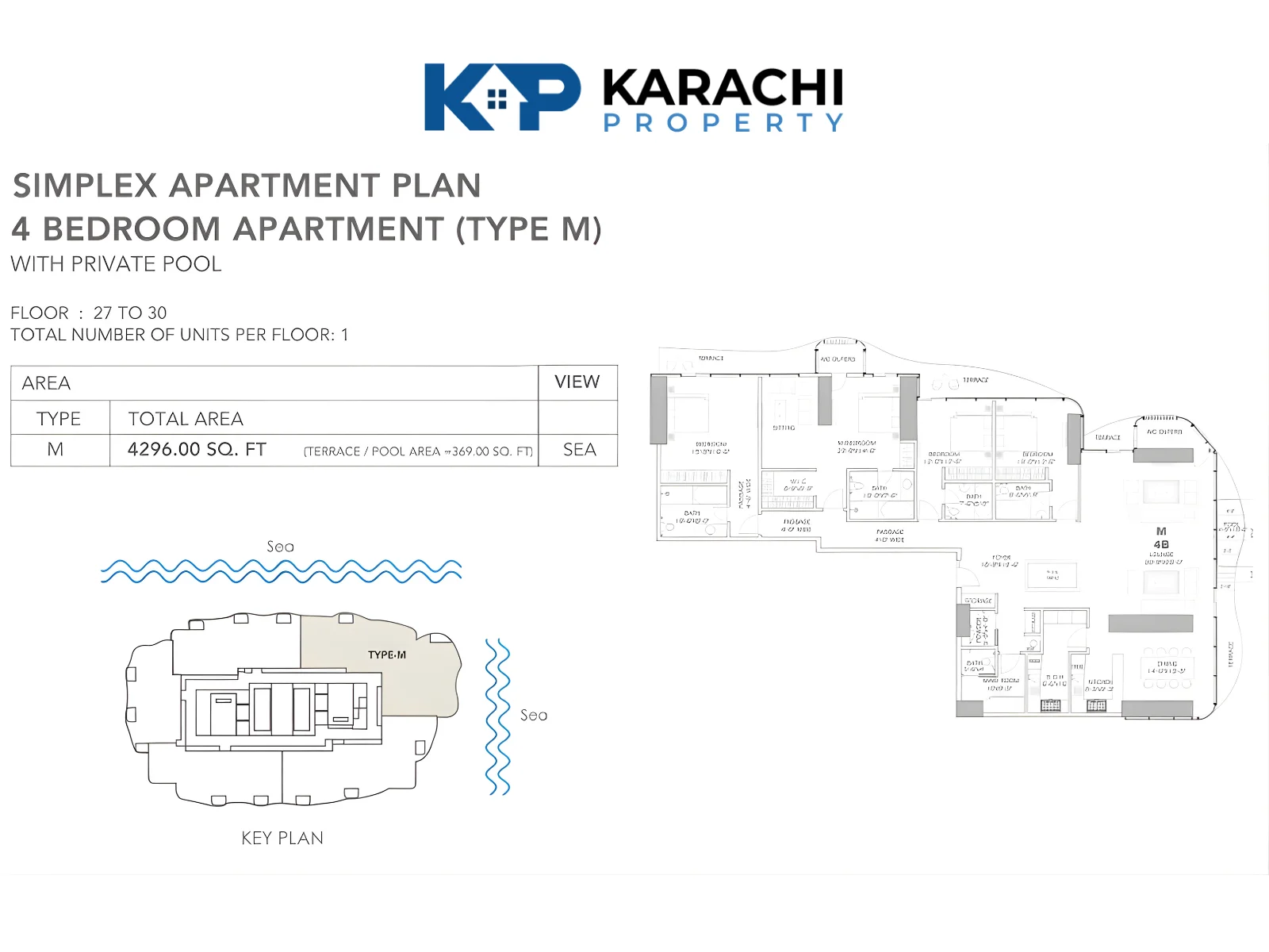 Type M 4 bedroom plan 27-30