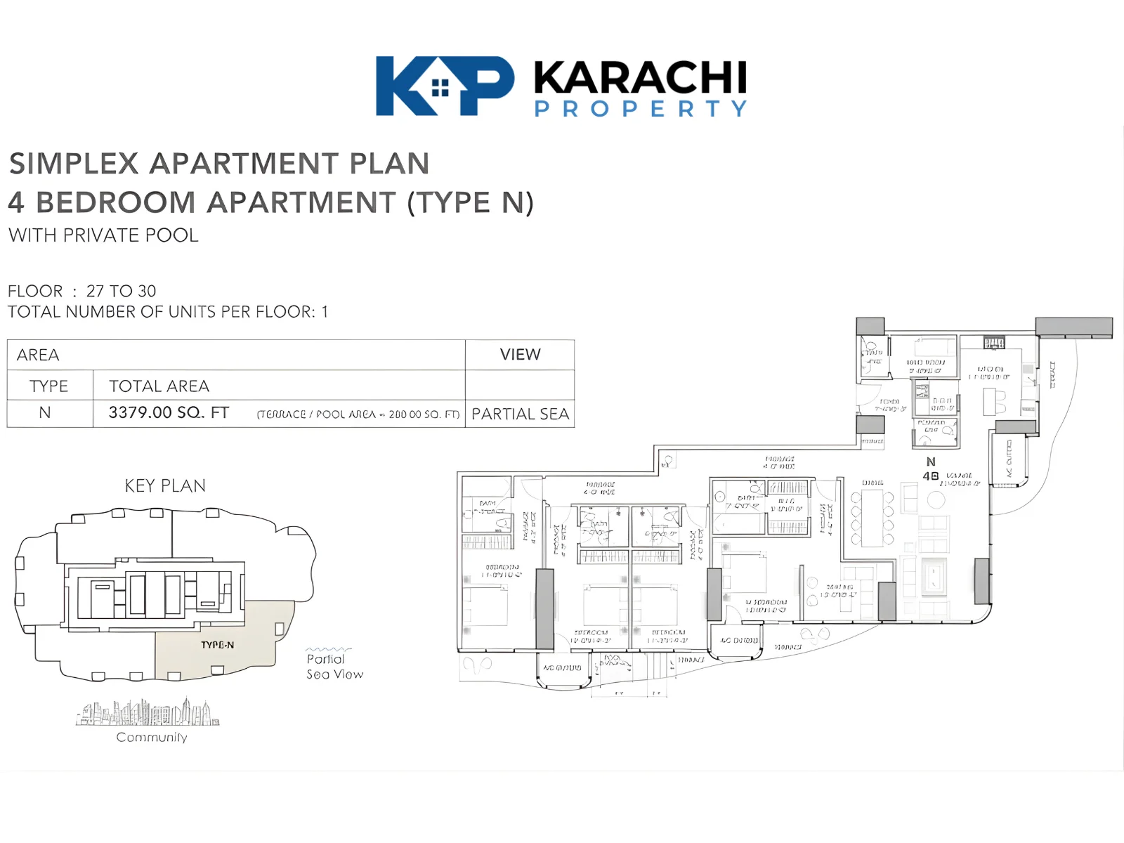 Type N 4 bedroom plan 27-30