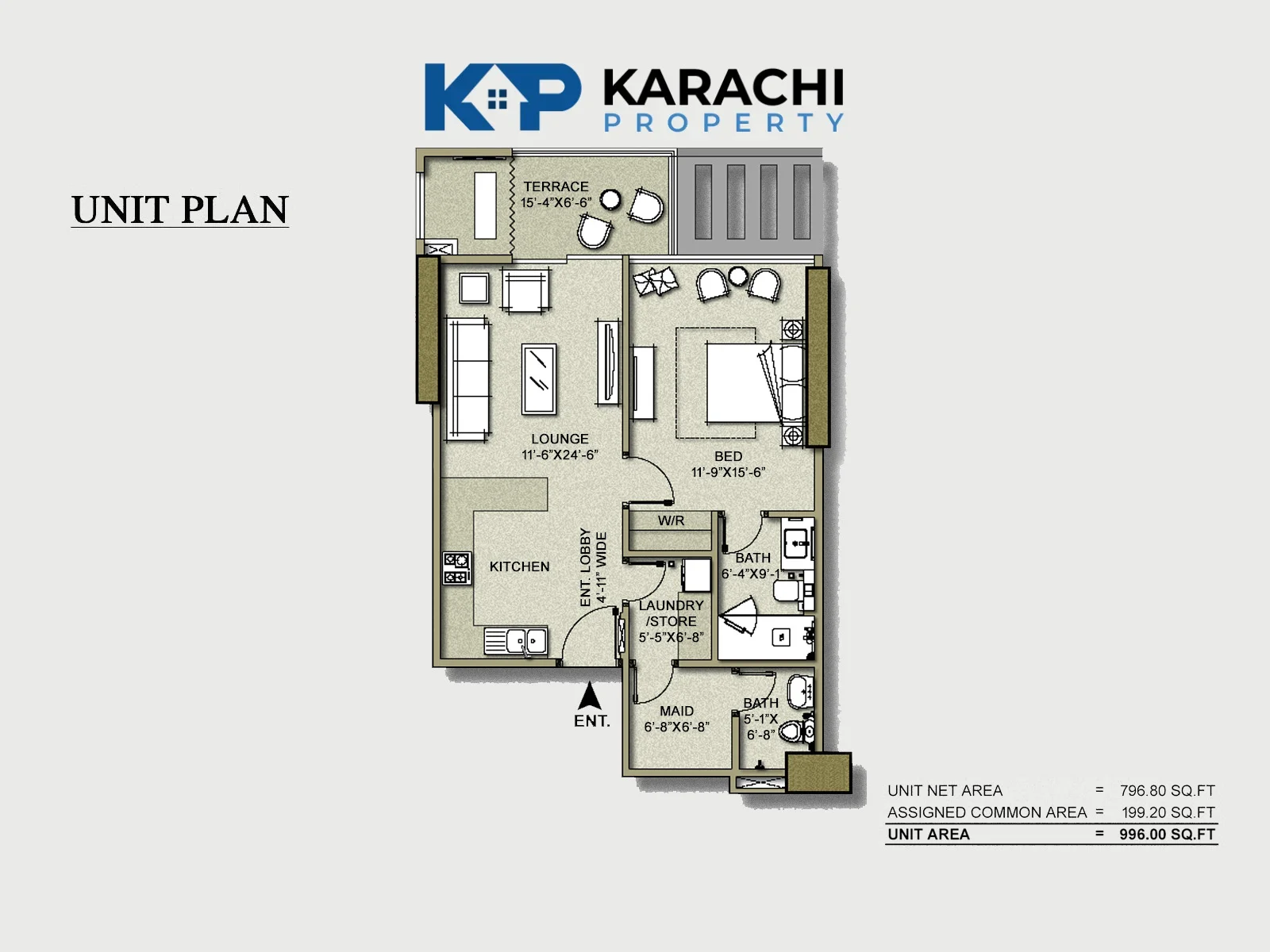 Type C Apartment plan