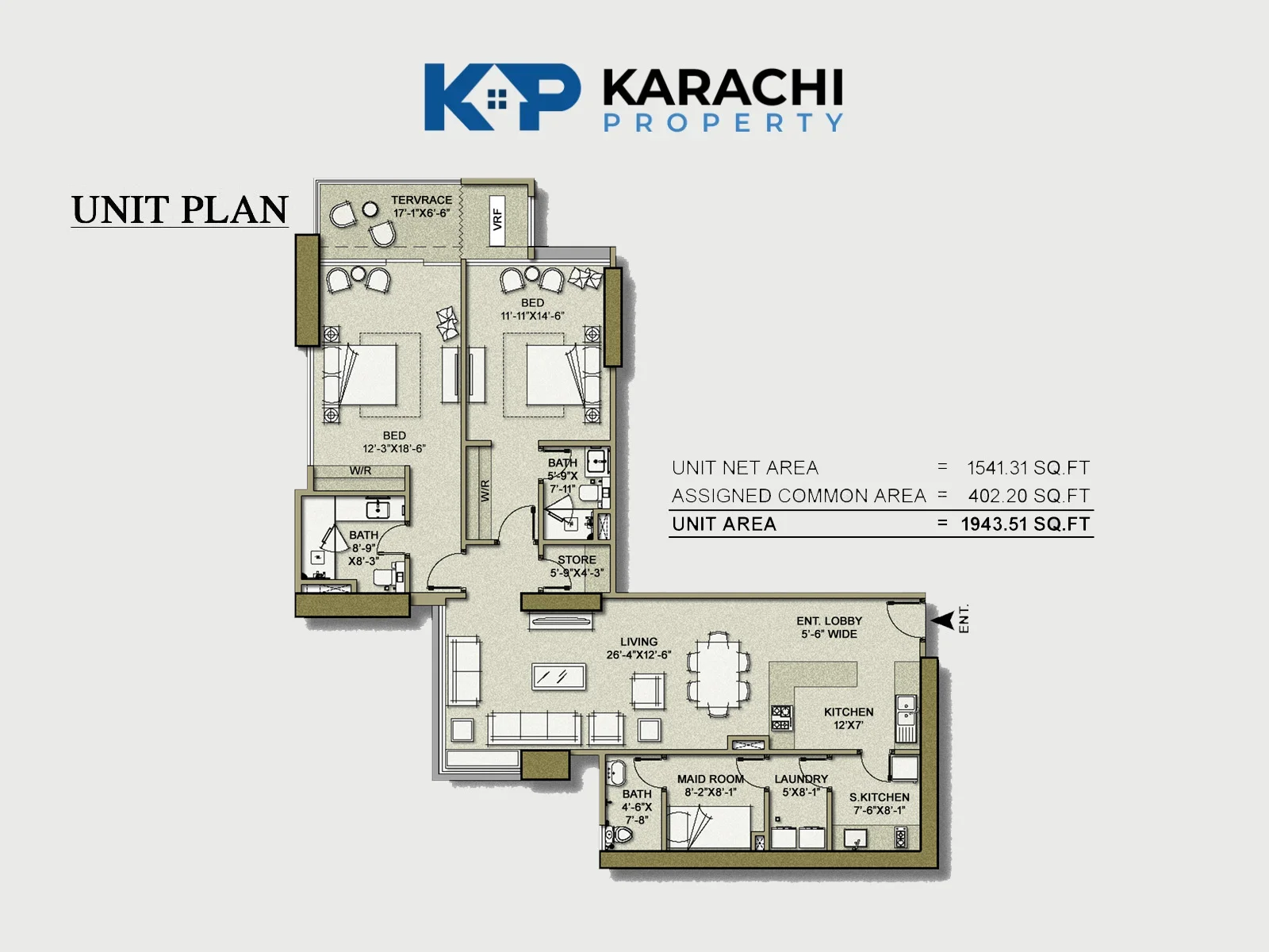 Type B1Apartment plan