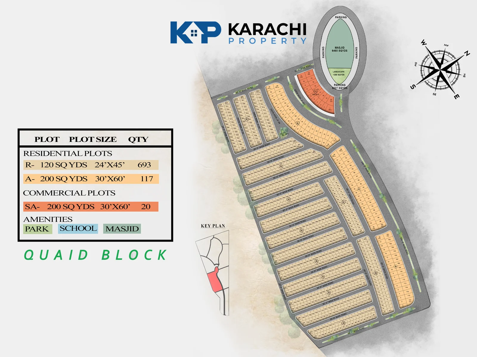 Quaid Block All Plots Map