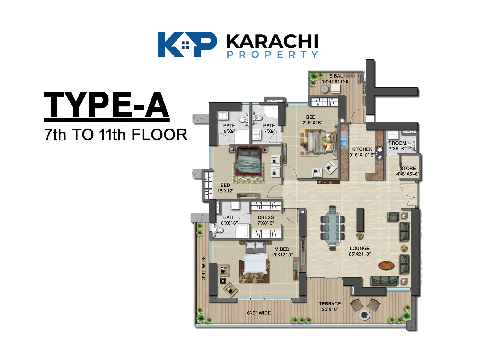 Type A Apartment plan