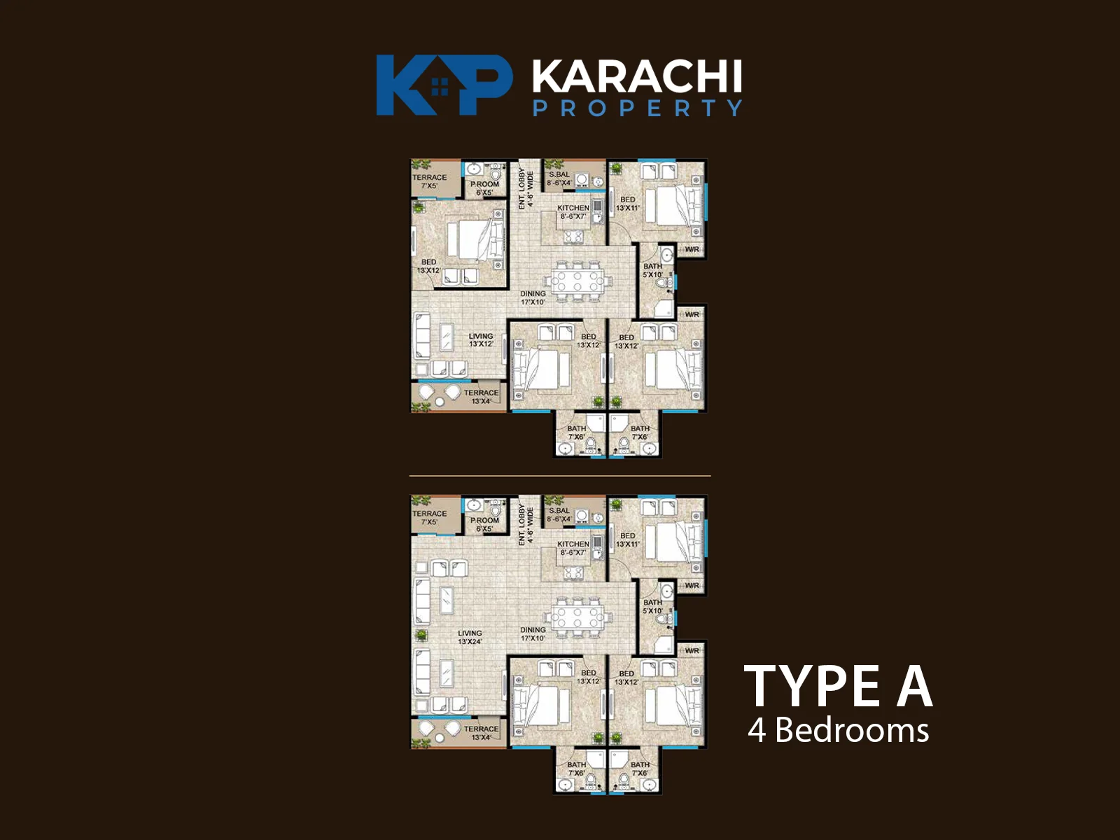 Type A 4 Bedrooms KJT