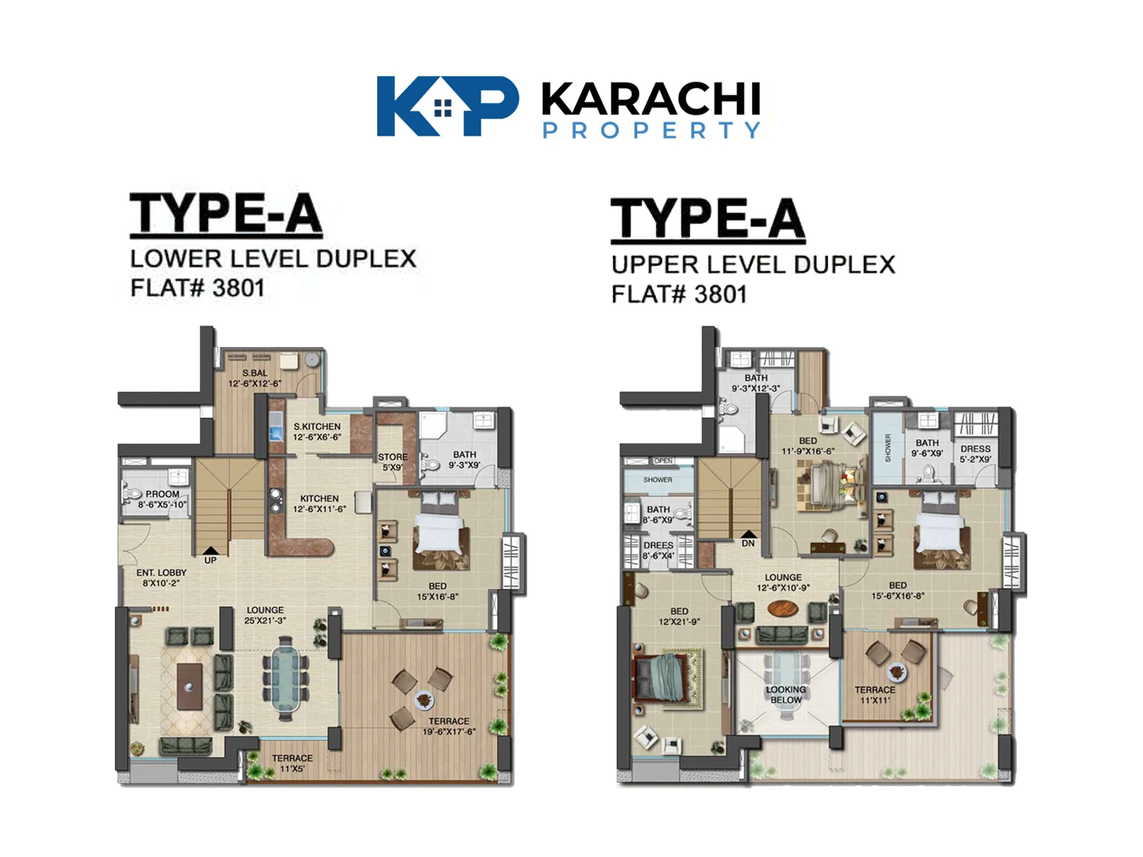 Type A Duplex Apartmen Plan