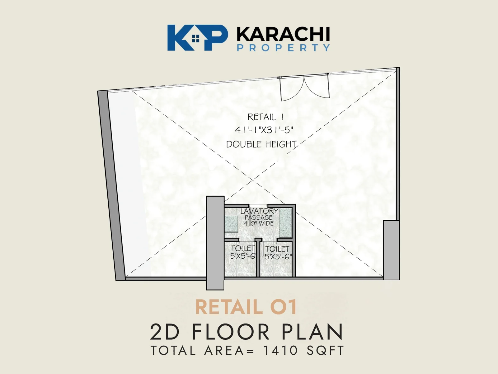 retail outlet 01 plan 1410 sq ft
