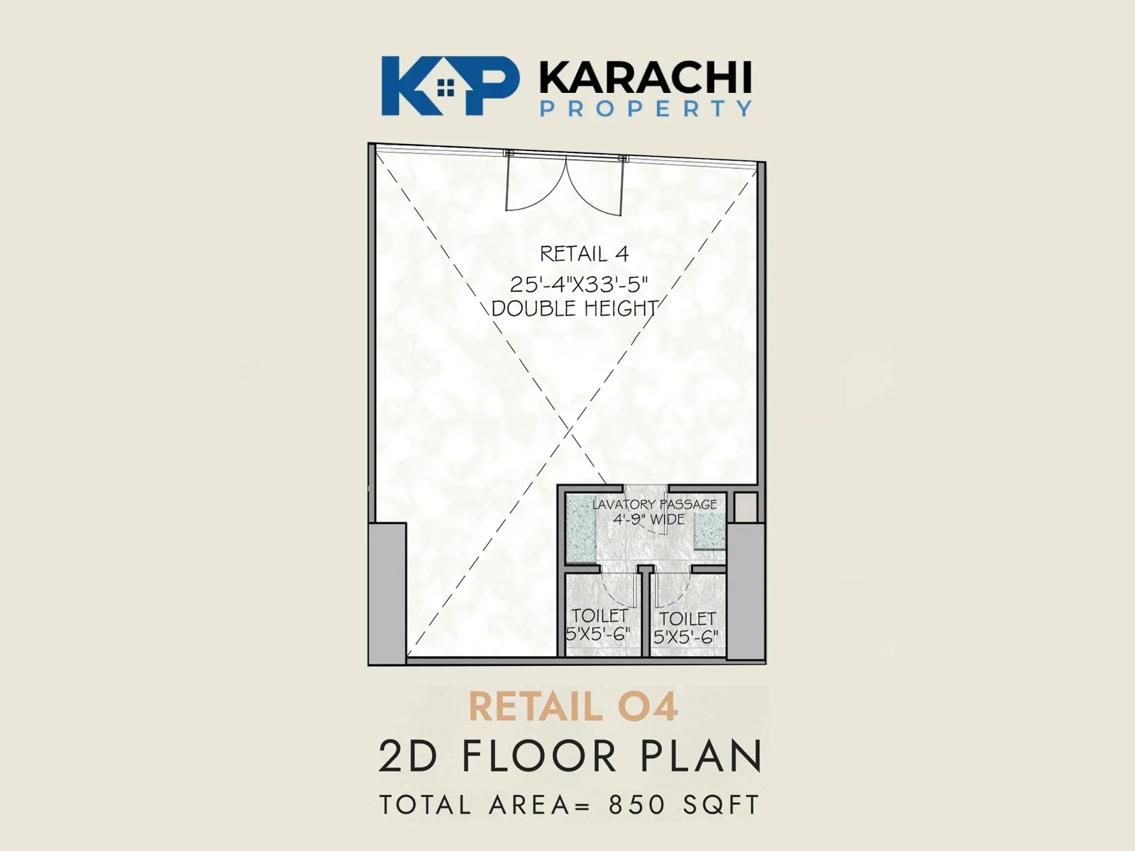 retail outlet 04 plan 850 sq ft