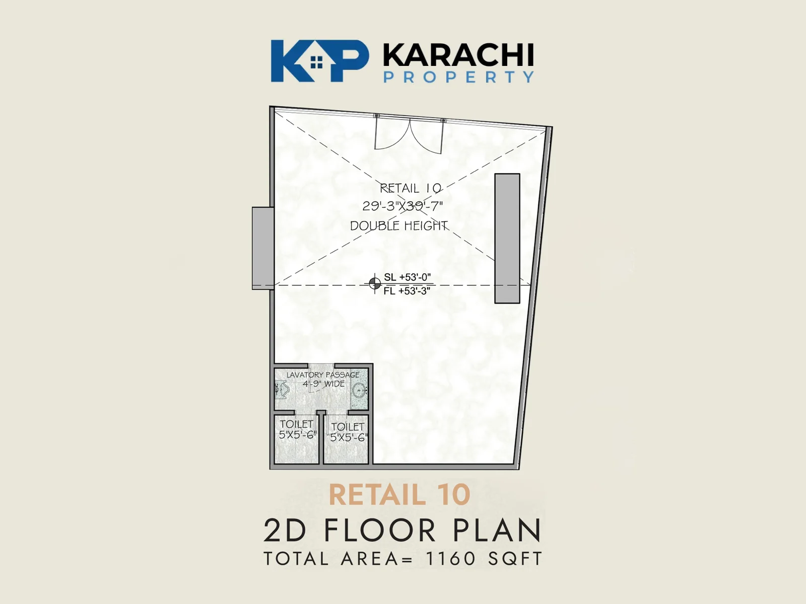retail outlet 10 plan 1160 sq ft